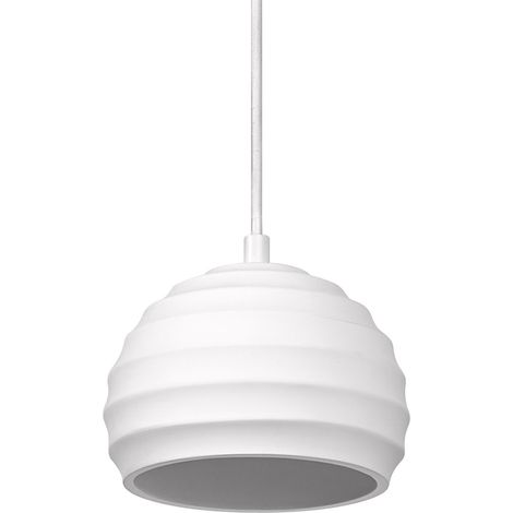 OSRAM Suspension en plâtre DECOR Plaster Cup pour un éclairage d’intérieur moderne, 160 mm, gris foncé, boîtier en métal et plâtre, choix flexible du corps lumineux grâce au culot E27 (1/5)