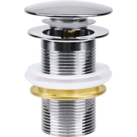 Bonde de Lavabo - G 1 ¼ - Corps en Cuivre - Finition Nickel - Système Clic-Clac - Unité (1/4)