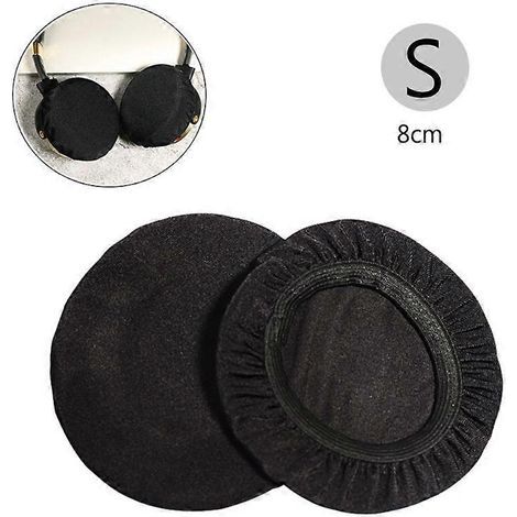Housse de protection extensible et lavable pour oreillettes de casque supra-auriculaire, anti-poussière. (1/5)
