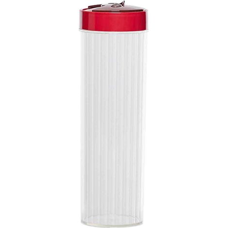 1 Bocal en verre, hermétique, transparent, pour spaghettis, farine, rangement cuisine (1/5)