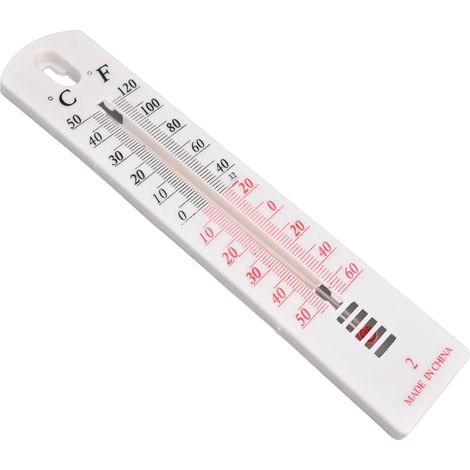 Thermomètre Mural Intérieur Extérieur -40 à 50°C, Lecture pour facile, Résistant aux Intempéries pour Jardin, Maison, Bureau et Serre - Lot de 2(2PCS) (1/5)