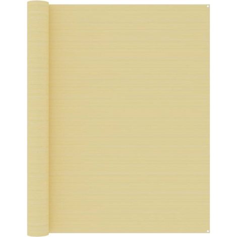 Tapis de tente Terrasse Salon Cuisine - Tapis de jardin 250x400 cm Beige BV377759 - BonneVie (1/5)