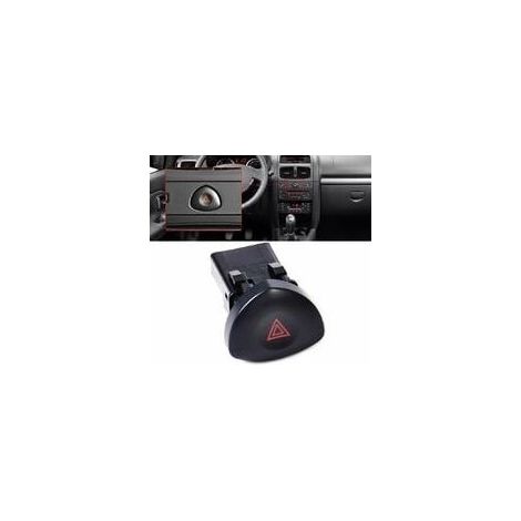 Button warning lights of distress for Renault Clio II Black, reference 8200442723 (1/4)