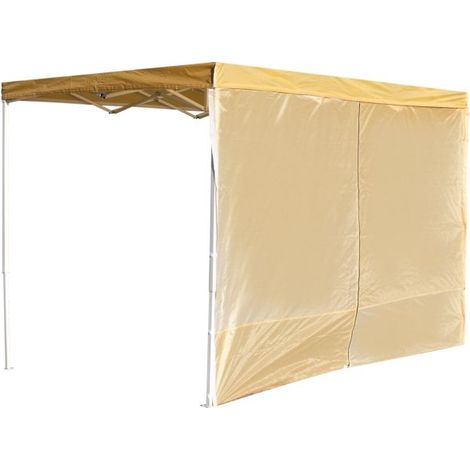 Laterales Individuales Carpas Plegables - Lateral con Puerta 3 Metros Eco - Crema