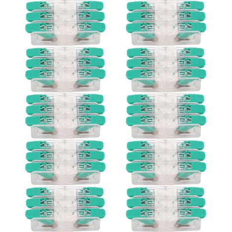 Connecteur de fil électrique 3 entrées, 10 pièces, borne de conducteur de câblage rapide, connecteurs de câbles électriques 0.5 à 6 mm² 41A 450V (1/5)