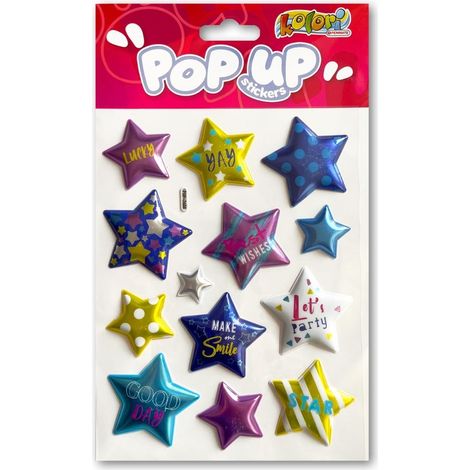 Adesivi con stelle metallizzate