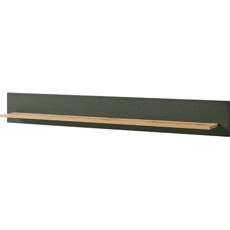 Wandboard im Landhausstil CINCINNATI-61 in grün mit Wotan Eiche, B/H/T: 150/20/17cm (1/5)