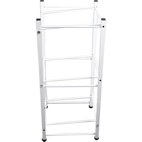 Porte-bouteille d'eau moderne et minimaliste à 3 niveaux, robuste, blanc, pour une seule bouteille. (1/5)