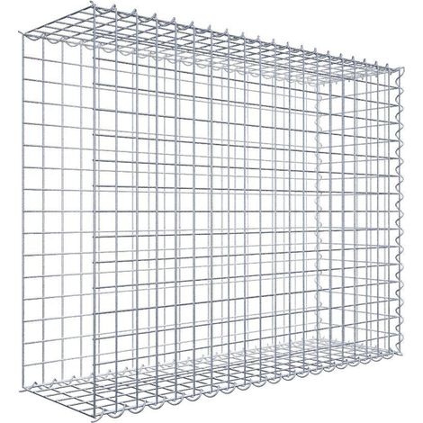 Gabiondeco - Gabion - Element de prolongation en longueur 100 cm x 80 cm x 30 cm (L x H x P). maille 5 x 5 cm. Spirale. Avert.: il manque une grille - Made in Germany (1/5)