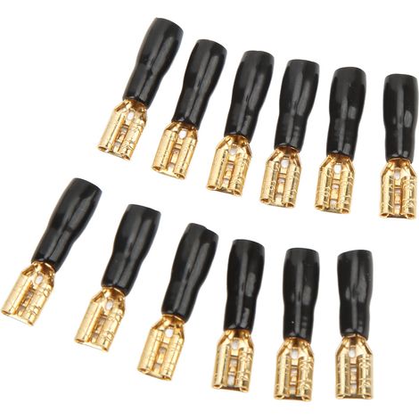 Connecteur électrique femelle à sertir 100 pièces, cosse isolée en cuivre pur, excellente conductivité, pour bateau, voiture et véhicule. (1/5)