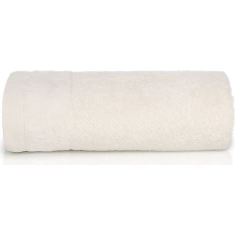 Vito Handtuch 50x90, cremefarbener Baumwollfrottee, 550g/m2