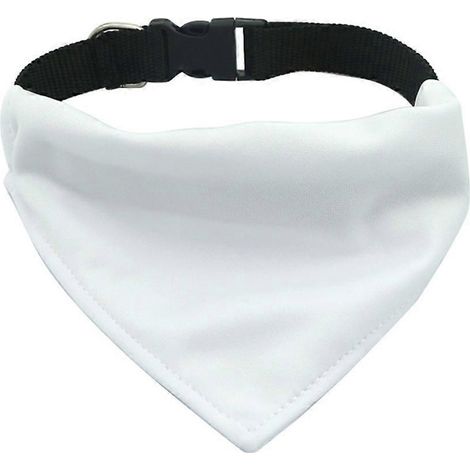 Serviette salivaire vierge ajustable pour chats et chiens, bavoir vierge pour animaux de compagnie, impression par transfert thermique - Taille (1/5)