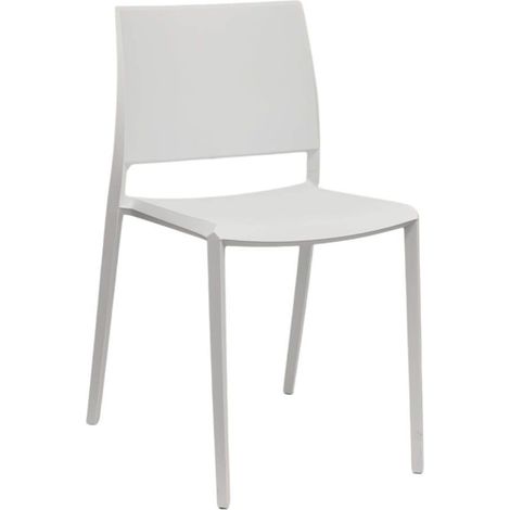 Chaise en polypropylène Milano Restaurant Bar Blanc (1/5)