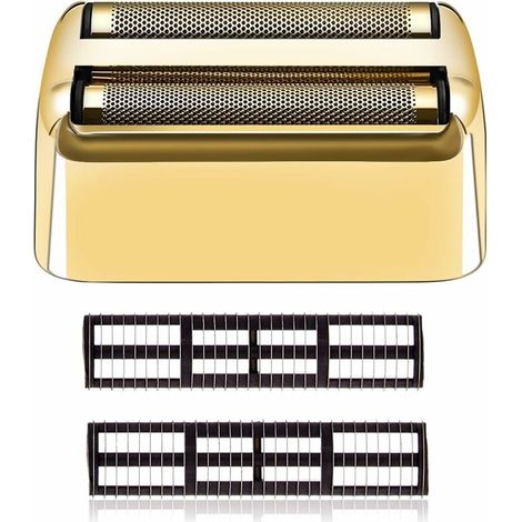 Lamina e taglierina di ricambio compatibili con il rasoio a batteria BaBylissPRO Barberology FXFS2 (FOILFX02) (Oro) (1/5)