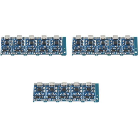 15 Stück 1A 5V Micro-USB für TP4056 Lithium-Akku-Ladeplatinenmodul TE420
