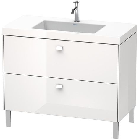 BRIOSO mobile lavabo 701x1000x480mm WT Vero Air Gri ch 3 fori rubinetteria