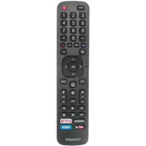 Télécommande Remplacement - Pour TV Hisense Modèle EN2A27HT - Fonctionnelle et Compatibile - 1 Pièce