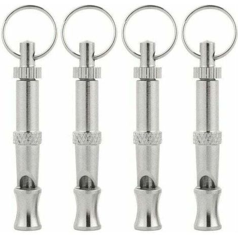 Sifflet à ultrasons pour chien 4 pièces, sifflet à haute fréquence pour chien, sifflet à ultrasons réglable pour dresser, aboyer, s'asseoir et rappeler des chiens (1/4)