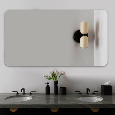 Espejo de tocador para baño de 7090 cm, espejo de pared para baño. (1/5)