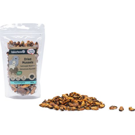 Beeztees Hundeleckerli hypoallergen Bites 100 g Muscheln getrocknet (1/3)