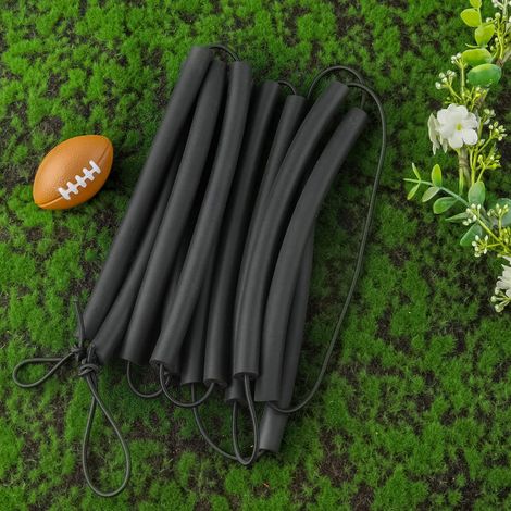 Barre de résistance pour saut en hauteur avec une corde de résistance de 2,1 mètres de long, adaptée aux débutants, aux athlètes et aux pratiquants pour l'entraînement au saut en hauteur (noir). (1/4)