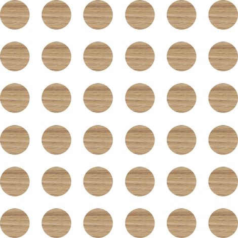 36x Cache vis adhésif autocollant diamètre 25mm protection bouchon trou obturateur meuble table chaise maison, Chêne sauvage (1/4)