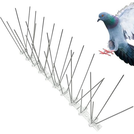 Pics anti-pigeons 25 cm Polycarbonate Protection efficace contre les oiseaux 10 pcs (1/5)