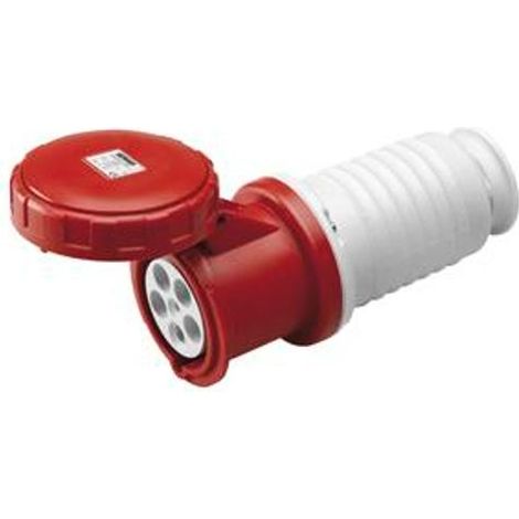 Presa mobile cee ip67 3p+n+t 63a 380v rossa