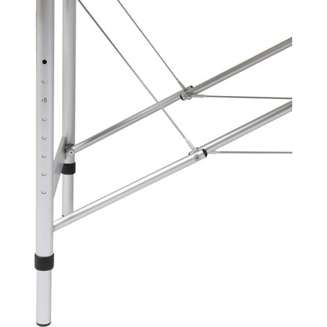 Table pliable de massage Blanc crème 3 zones cadre en aluminium (1/5)