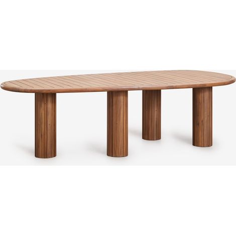 SKLUM Ovaler Gartentisch aus Akazienholz Ginara &x2194&xFE0E 260 cm Akazie Braun (1/5)