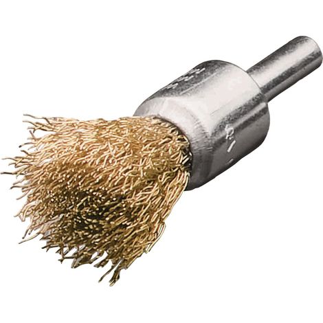Brosse ronde D.17mm, épaisseur de fil 0,20mm, MS ondulé, 20000 min(unknown)¹, 10