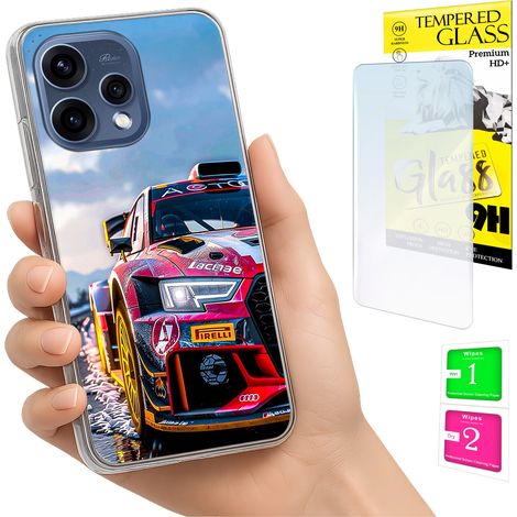 Custodia per Oppo Reno 15 5G, cover fotografica, cover posteriore + vetro 9H (1/5)