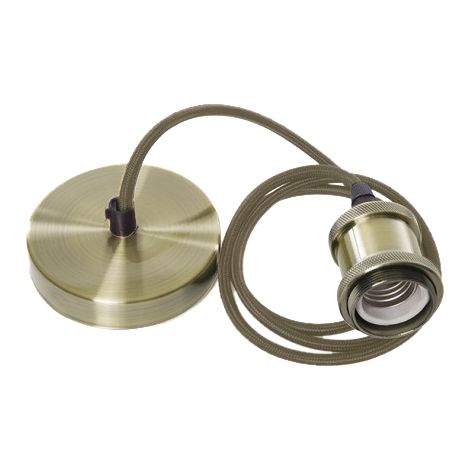 IluminaShop - Lampara Colgante Styling Verde Cepillado 1XE27 (1/5)