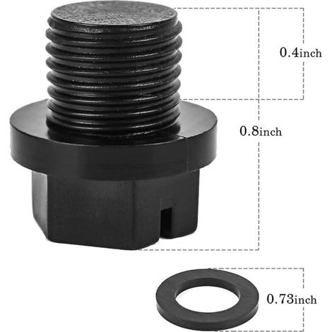 Paquet de 4 Bouchons de Vidange avec Joints Toriques Bouchon de Pompe Filtres de Piscine Bouchon de Pompe de Vidange de Piscine de Remplacement SPX1700FG pour Pompes Hayward (1/4)