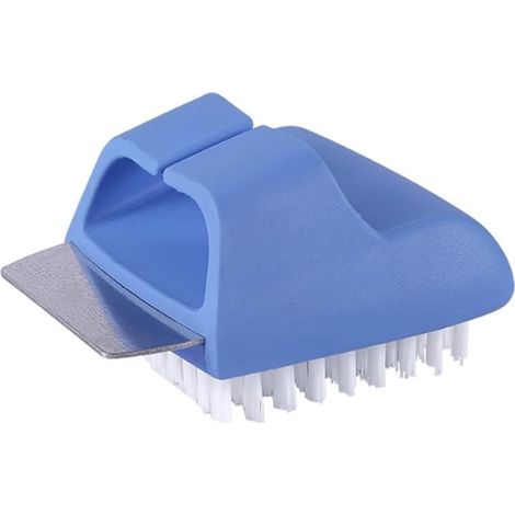 Brosse de nettoyage 2 en 1 : brosse pour four, brosse pour barbecue et grattoir pour le jardin, le camping et les grillades en extérieur.