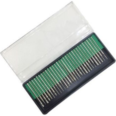 1 lot de forets diamantés de 3 mm pour bijoux en verre de mer, coquillages/pierres précieuses, 30 pièces. 3 mm (1/4)