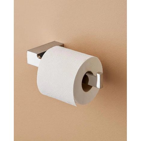 Exagonshop Porta rotolo in alluminio argento Sky