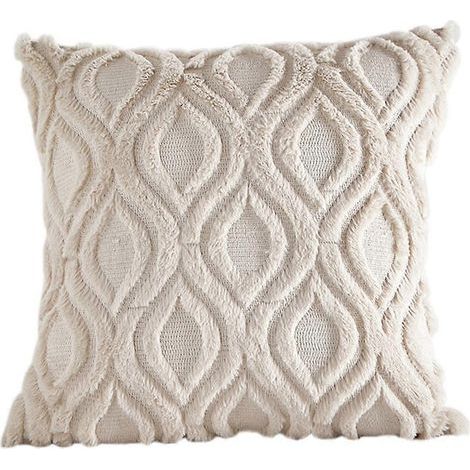 Beige, neutrale, dekorative Kissenbezüge im Bohème-Stil (1/5)