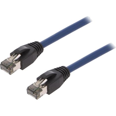 Cable reseau RJ45 male S-FTP Cat 8.1 bleu- 1.5m