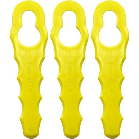 Lot de 100 Lames de Rechange compatible pour Ryobi Coupe Bordure, Têtes Double Lames Dentelées RAC155 RAC157 RAC158-