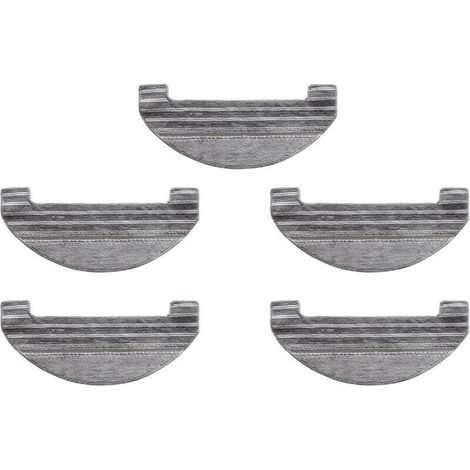 Lot de 5 serpillères lavables et réutilisables pour aspirateur robot Ultenic T10 (1/4)