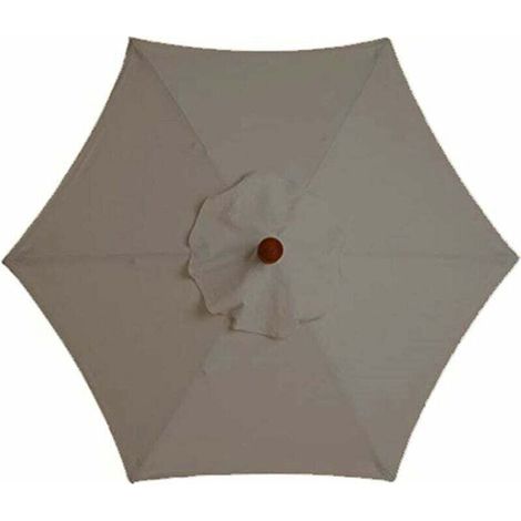 YMYNY Housse De Rechange pour Parasol - 6 Baleines - 3 M - Imperméable - Anti-Ultraviolet - Tissu De Rechange (3M / 9.8Ft,Khaki) (1/4)
