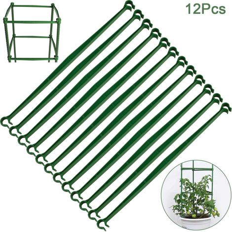 [Pflanzenstütze] + [Tomatenkäfigverbinder] + [ABS, Grün, 11 mm] + [Robust und flexibel, vielseitig]