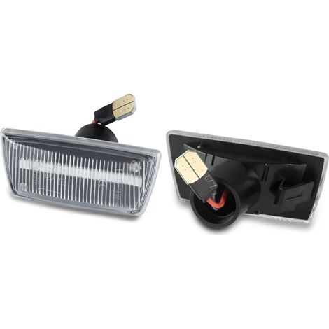 KIT 2 INDICATORI DI DIREZIONE LATERALI A LED COMPATIBILE CON OPEL CASCADA / INSIGNIA A / MERIVA B / ZAFIRA B / VETRO TRASPARENTE/ LED 6000K EFFETTO XENON / CAN-BUS, PLUG AND PLAY
