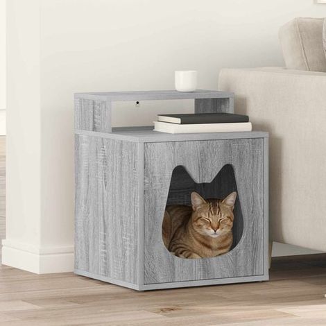 Maison pour chat Sonoma grise, 42,5 x 40 x 53,5 cm (1/4)