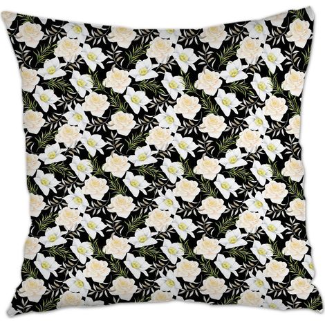 Housse de coussin carrée standard 45x45cm doux et respirant pour la Saint-Valentin, mariage, anniversaire, naissance de bébé (1/5)