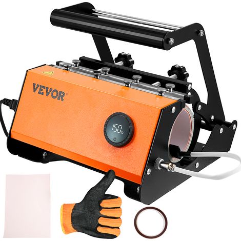 VEVOR Macchina per Pressa Termica Potenza 620 W, Pressa a Caldo per Bicchiere da 30 Once, Colore Nero Uso come Regalo o Pubblicita per Compleanni, Eventi di Congratulazioni, Lauree e Matrimoni, ecc.