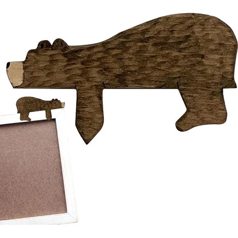 Decor Horizontal Handmade Wooden Decor Shape Bear Cute Door Home Wall (1/5)