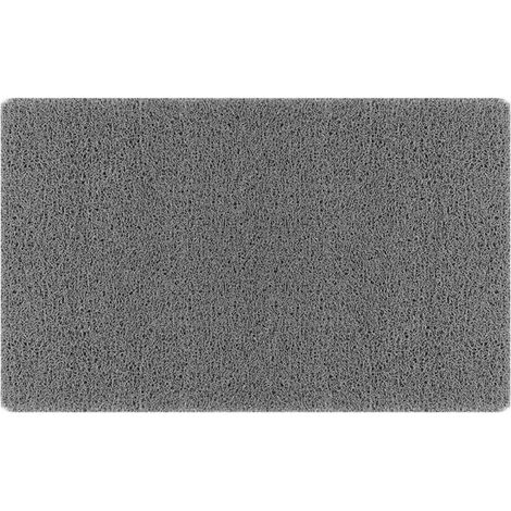 Tapis de bain texturé en luffa, structure poreuse, antidérapant, durable et facile à nettoyer, convient aux salles de bains et aux salles de douche (gris, 5080).