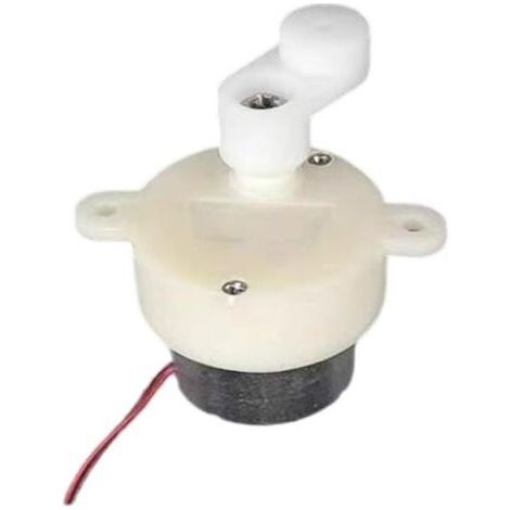 DC 3V 12RPM Moteur rotatif 6V 24RPM électrique en plastique avec roue de polarisation pour accessoires électroniques de bricolage (1/4)